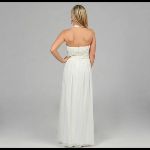 NWT Oleg Cassini  beaded halter formal dress - 14 - Picture 3 of 6